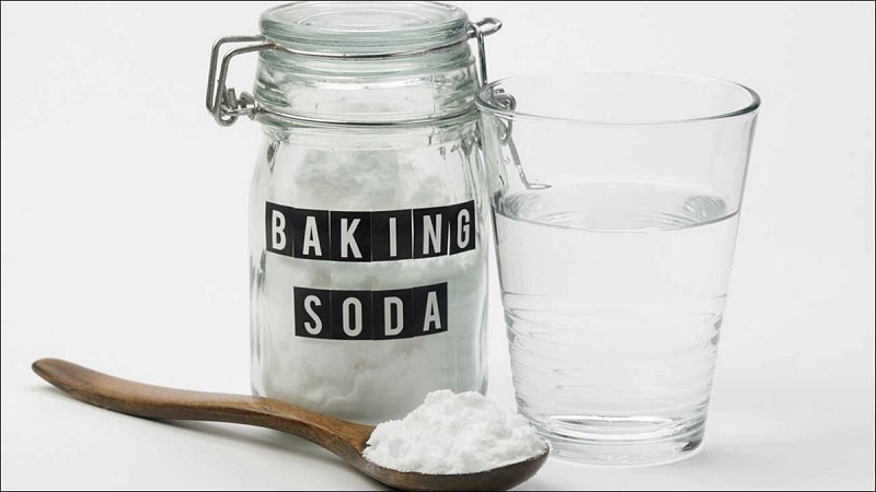 Baking soda với nước