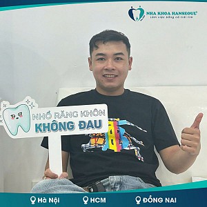 Trải nghiệm nhổ răng khôn không đau, không sưng tại Nha khoa Hanseoul – Chia sẻ từ khách hàng Võ Thanh Trọng