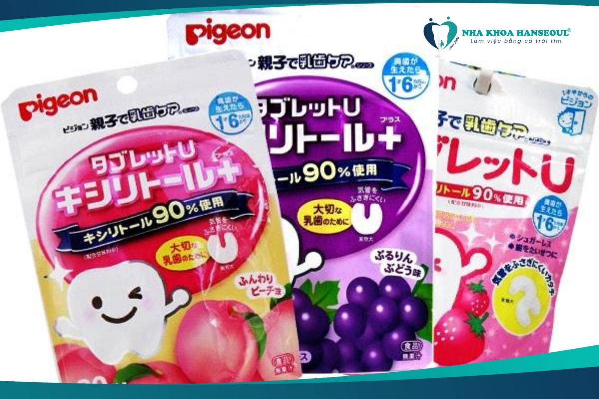 Kẹo ngậm chống sâu răng của nhật Pigeon