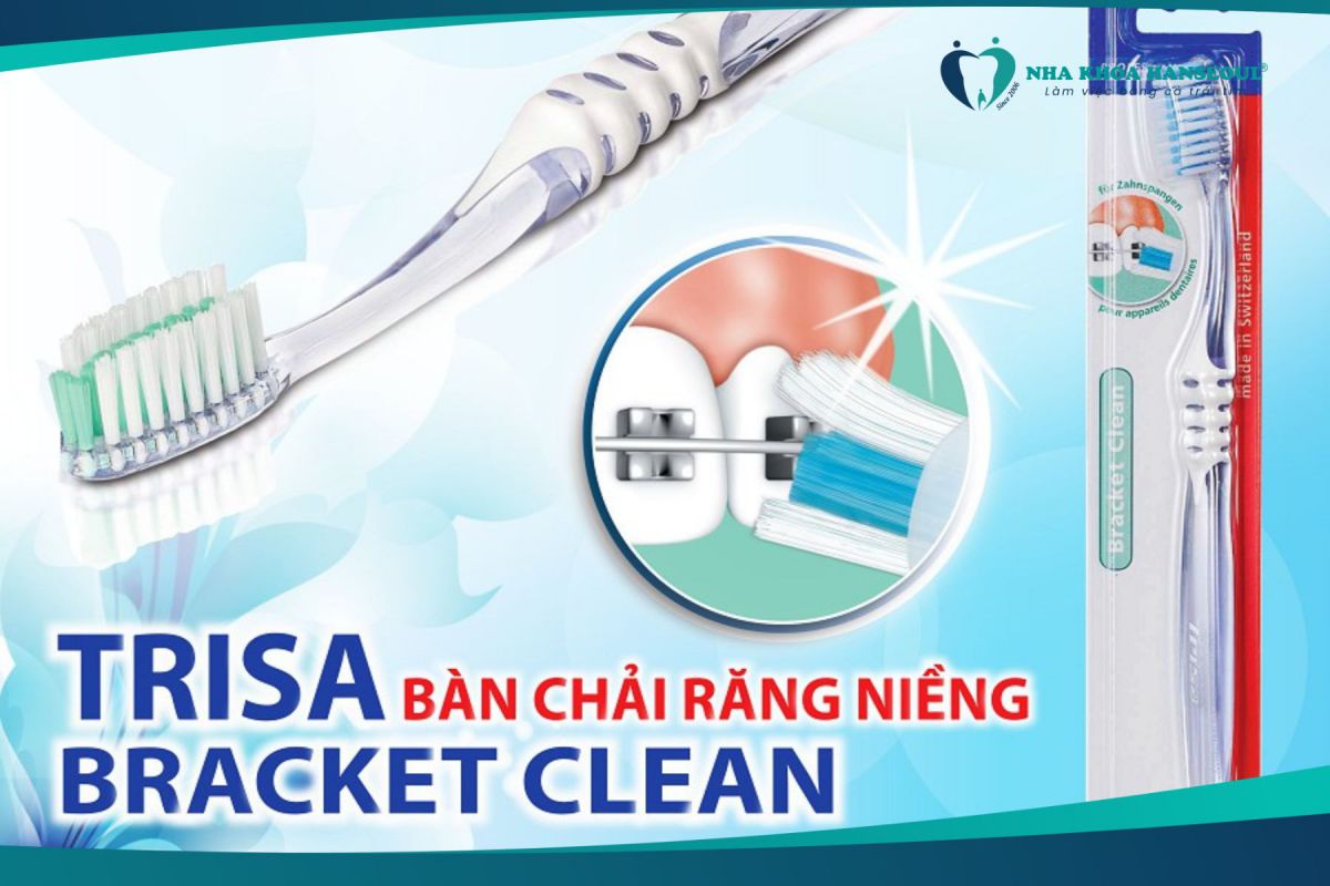 bàn chải cho người niềng răng Trisa Bracket Clean