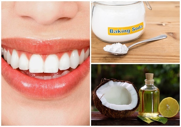 Tẩy trắng răng tại nhà bằng Baking soda dừa và chanh Tẩy trắng răng tại nhà bằng Baking soda dừa và chanh